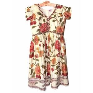 YaYipi Floral Intricately Embellished Spring Dress Youth size 12